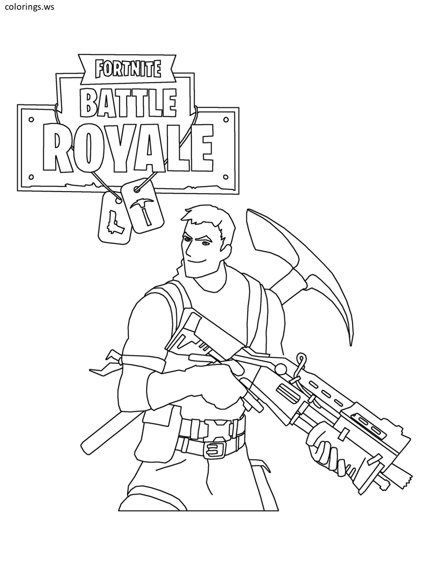 fortnite coloring pages 2018