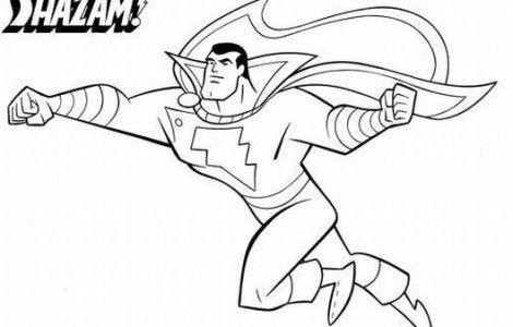 marvel coloring pages shazam