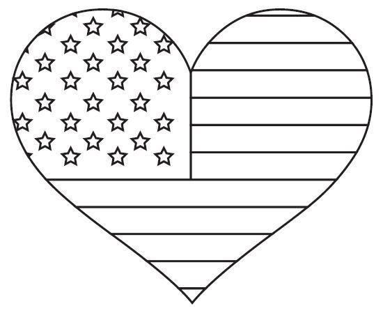 american flag coloring page