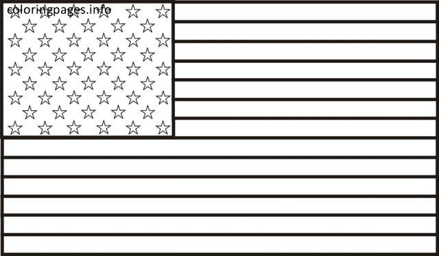 american flag coloring page printable