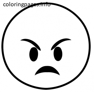 angry emoji coloring pages